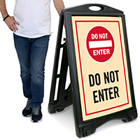 Do Not Enter A-Frame Portable Sidewalk Sign