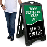 Student Drop-Off And Pick-Up Only Sign