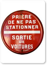 1940 Parking Signs