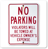1990 Parking Signs