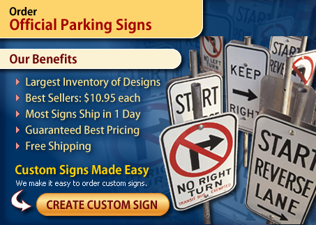 Official Parking Signs.