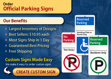 Official Parking Signs.