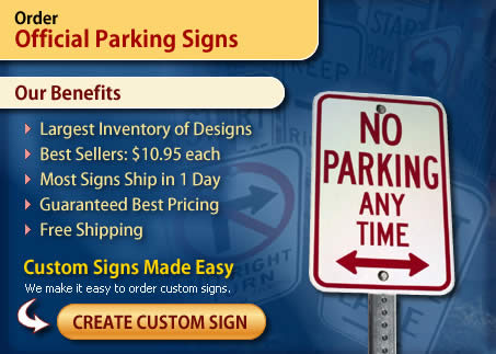 Official Parking Signs.