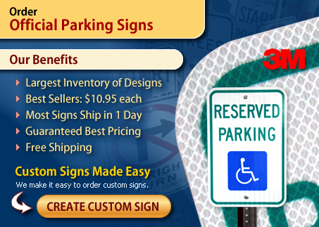Official Parking Signs.