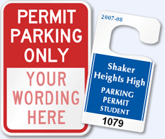 Custom Parking Lot Signs