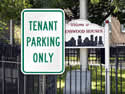 Tenant parking signs keep spaces free for your residents.