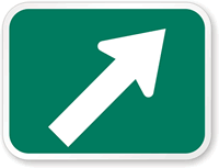 Green Right Arrow Sign