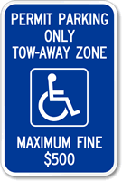 Tow-Away Parking Permit from MyParkingSign.com