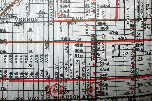 Los Angeles map detail