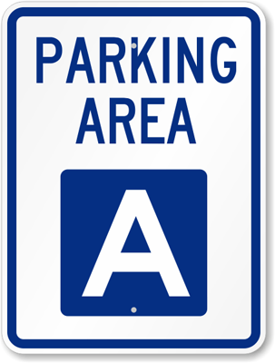 Parking Area Sign from MyParkingSign.com