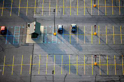 Parking Lot with Reserved Parking