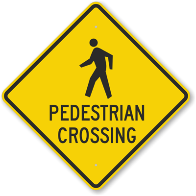 from PedestrianSigns.com