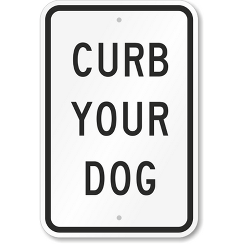 curb your dog