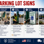 How to Install Parking Lot Signs