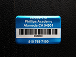 School Asset Labels & Tags