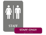 Staff Restroom Signs