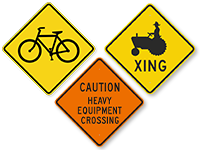 Vehicle Crossing Signs