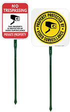 Video Surveillance Yard Signs
