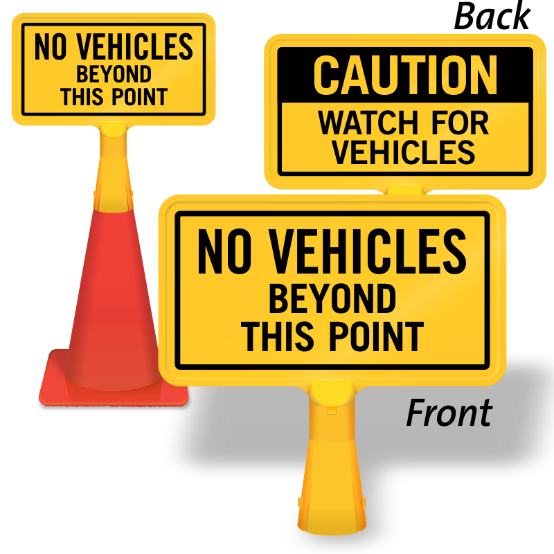 Order just the sign to install on an existing cone.