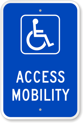 Traffic Sign - Disabled Parking - STATUTORY SIGNS - View #4