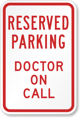 Heavy Gauge No Parking Doctors Only Sign 12" x 18" Aluminum Signs Retail Store