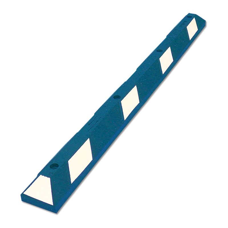 Park-It Recycled Rubber ADA Parking Stop 6X6X4 Blue/White 