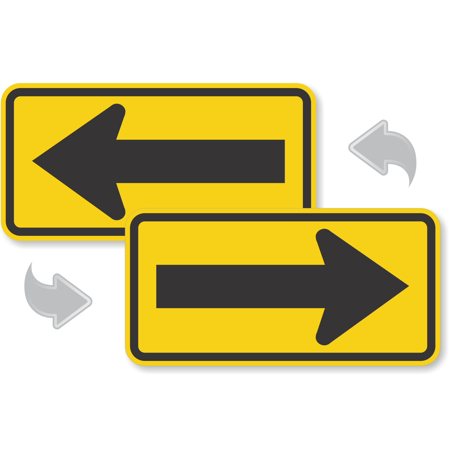 Keep Left Self Adhesive Right Direction Arrow reflective sign Magnetic 