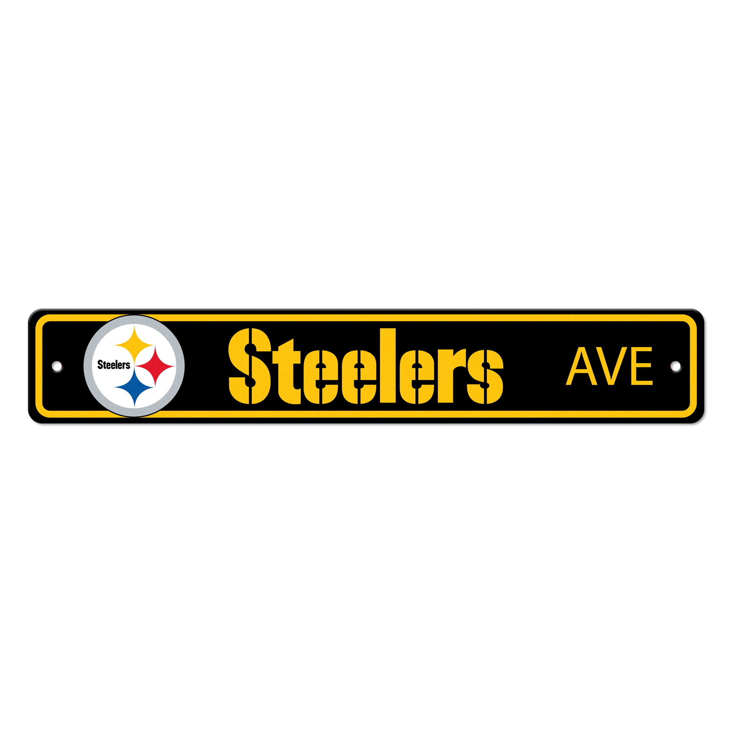 NFL Pittsburgh Steelers Circular Steelers Primary Logo Street Sign, SKU ...