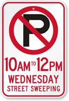 Custom Time Limit No Parking Symbol Sign