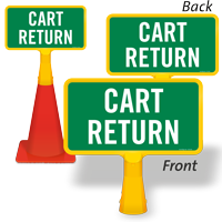 Cart Return ConeBoss Sign