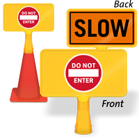 Do Not Enter Symbol ConeBoss Sign