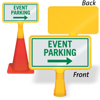 Event Parking Left Arrow ConeBoss Sign