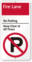 No Parking, Keep Clear At All Times Sign