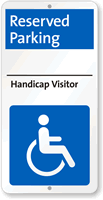 Handicap Visitor Reserved Parking Sign