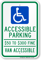 Missouri Van Accessible Parking Sign