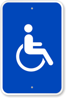 Accessible Handicap Symbol Sign (With Graphic)