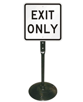 Exit Only Sign and Post Kit