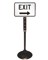 Exit Sign & Post Kit (with Right Arrow)