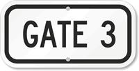GATE 3 Sign