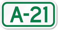 Parking Space Sign A-21