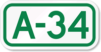 Parking Space Sign A-34