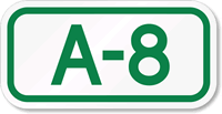 Parking Space Sign A-8