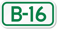 Parking Space Sign B-16