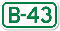 Parking Space Sign B-43