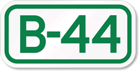 Parking Space Sign B-44