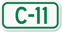 Parking Space Sign C-11
