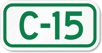 Parking Space Sign C-15