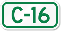Parking Space Sign C-16