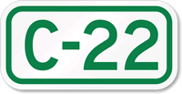 Parking Space Sign C-22