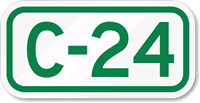 Parking Space Sign C-24